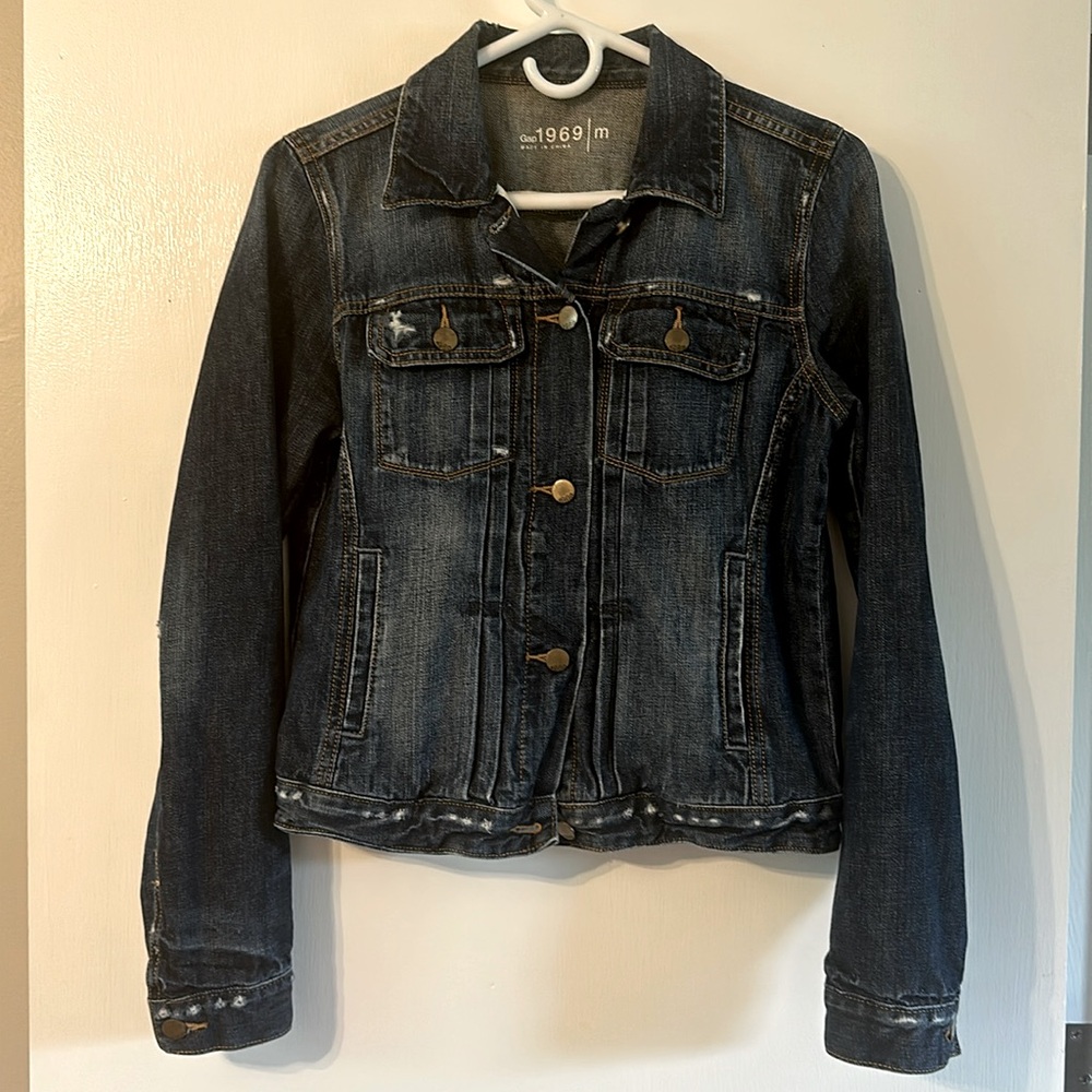 Gap 1969 Distressed Jean Jacket Medium